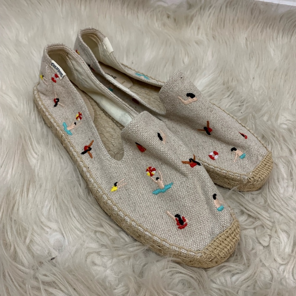 soludos swimmer embroidered espadrilles